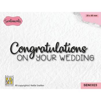 Nellie Snellen - Stempel "Congratulations" Clear Stamps Sentiments