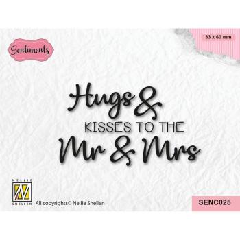 Nellie Snellen - Stempel "Hugs & Kisses" Clear Stamps Sentiments