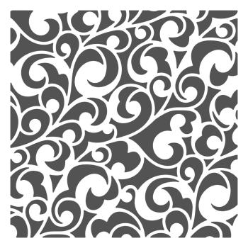 The Crafters Workshop - Schablone 6x6 Inch "Elegant Swirls" Stencil