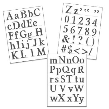 The Crafters Workshop - Schablone "Traditional Alphabet" Stencil