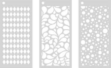 Crafters Companion - Schablone "Stylish Trio " Stencil