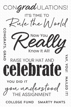 My Favorite Things Stempelset "ConGRADulations" Clear Stamps