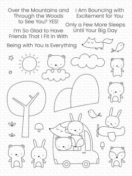 My Favorite Things - Stempel "I'm Glad We Fit In" Clear Stamps