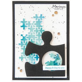 Marianne Design - Stanzschablone "Texture Puzzle" Craftables Dies