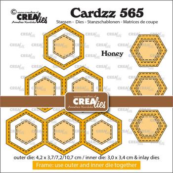 Crealies - Stanzschablone "Frame & Inlay Honey" Cardzz Dies
