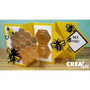 Crealies - Stanzschablone "Frame & Inlay Honey" Cardzz Dies