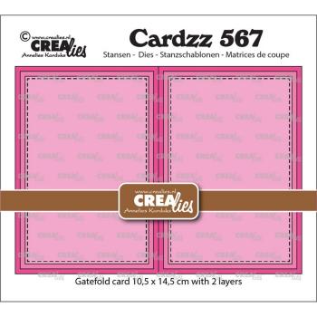 Crealies - Stanzschablone "Gatefold Rectangle Card Horizontal" Cardzz Dies