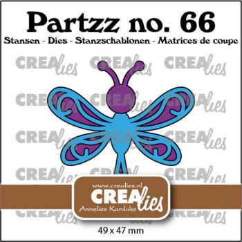 Crealies - Stanzschablone "Dragonfly Large" Partzz Dies