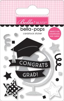 Bella BLVD - 3D Sticker "Congrats Grad" Bella Pops