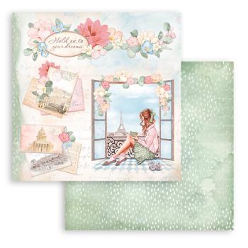 Stamperia - Designpapier "Window" Paper Sheets 12x12 Inch - 10 Bogen