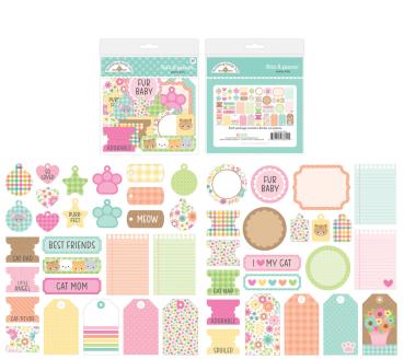 Doodlebug Design - Stanzteile "Pretty Kitty" Bits & Pieces