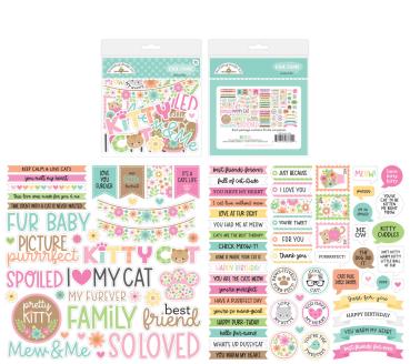 Doodlebug Design - Stanzteile "Pretty Kitty" Chit Chat