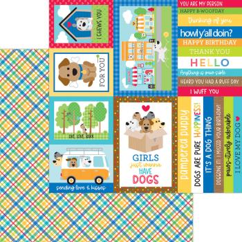 Doodlebug Design - Designpapier  "Doggone Cute " Paper Pack 12x12 Inch - 12 Bogen