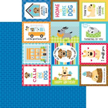 Doodlebug Design - Designpapier "Doggone Cute" Paper Pack 6x6 Inch - 24 Bogen