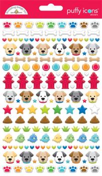 Doodlebug Design - Aufkleber "Doggone Cute" Puffy Icons Sticker