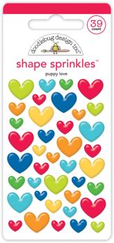 Doodlebug Design - Epoxy Sticker "Puppy Love" Shape Sprinkles