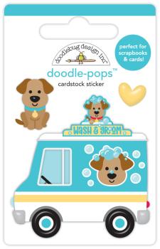 Doodlebug Design - Sticker "Wash Wagon" Doodle-Pops 