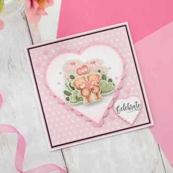 Crafters Companion - Stanzteile "Everyday Celebrations" 3D Cut Topper Pad 9x12 Inch - 15 Bogen