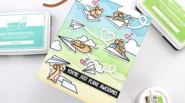 Lawn Fawn - Stempelset "Just Plane Awesome" Clear Stamps