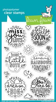 Lawn Fawn - Stempelset "More Magic Messages" Clear Stamps