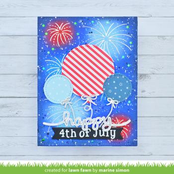 Lawn Fawn - Heißfolienplatte "Fireworks" Hot Foil Plate