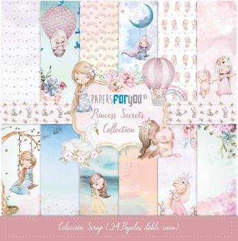 Papers For You - Designpapier "Princess Secrets" Scrap Paper Pack 8x8 Inch - 24 Bogen