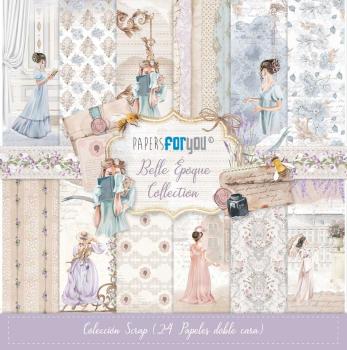 Papers For You - Designpapier "Belle Époque" Scrap Paper Pack 8x8 Inch - 24 Bogen