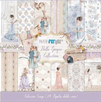 Papers For You - Designpapier "Belle Époque" Scrap Paper Pack 6x6 Inch - 24 Bogen  