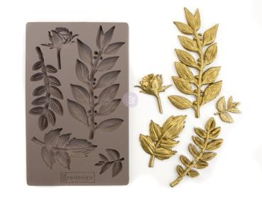 Re-Design with Prima - Gießform "Leafy Blossom" Mould 5x8 Inch