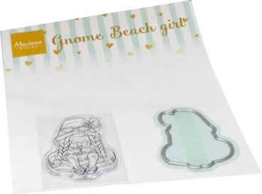 Marianne Design - Stempel & Stanzschbalone "Gnomes Beach Girl" Clear Stamps & Dies