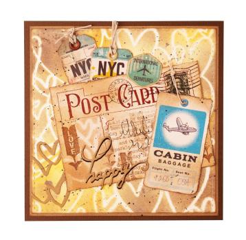 Studio Light - Postcards DIY Block Mini 7,4x10,5 cm "Vintage" 24 Bogen