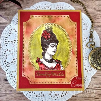 Woodware - Stempelset "Vintage Lady" Clear Stamps 