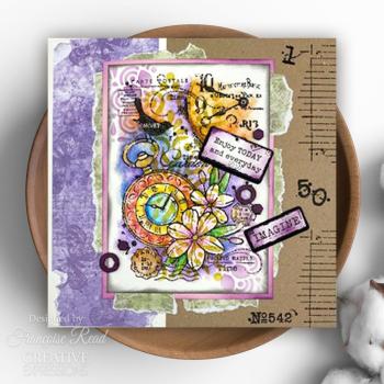 Woodware - Stempel "Pocket Watch Garden " Clear Stamps