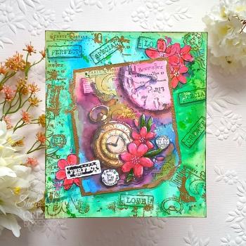 Woodware - Stempel "Pocket Watch Garden " Clear Stamps