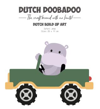Dutch Doobadoo - Schablone A5 "Safari Jeep" Stencil - Dutch Card Art Build Up 