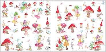 Craft Consortium - Designpapier "Fairy Wishes" Paper Pad 12x12 Inch - 40 Bogen