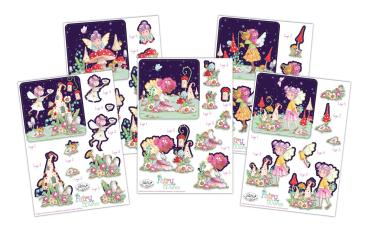 Craft Consortium - 3D Decoupage Set "Fairy Wishes" 5 Bogen