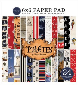 Carta Bella - Designpapier "Pirates" Paper Pad 6x6 Inch - 24 Bogen