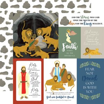 Echo Park - Designpapier "Daniel And The Lion's Den" Paper Pack 6x6 Inch - 24 Bogen