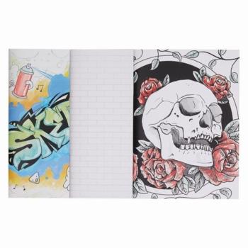 Docrafts - Skizzenbuch "Graffiti Tattoo" Artiste Sketchbooks A4 - 3-teiliges Set je 40 Seiten