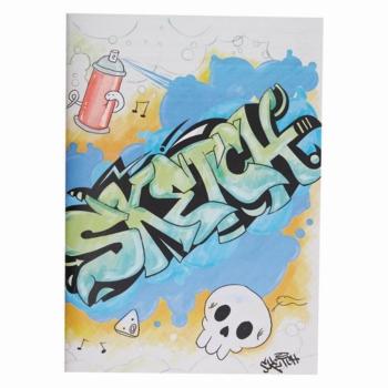 Docrafts - Skizzenbuch "Graffiti Tattoo" Artiste Sketchbooks A4 - 3-teiliges Set je 40 Seiten