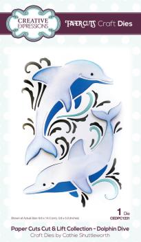 Creative Expressions - Stanzschablone "Dolphin Dive" Cut & Lift Collection Dies Design by Cathie Shuttleworth