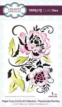 Creative Expressions - Stanzschablone "Passionate Peonies" Cut & Lift Collection Dies Design by Cathie Shuttleworth