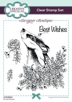 Creative Expressions - Stempelset A6 "Floral Wishes" Clear Stamps