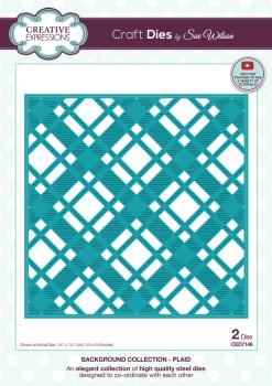 Creative Expressions - Stanzschablone "Background Collection Plaid" Craft Dies Design by Sue Wilson