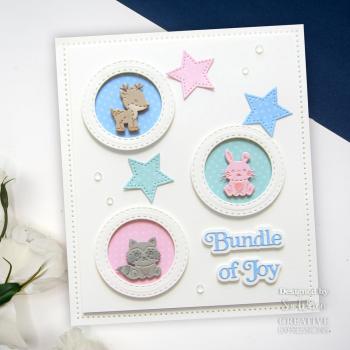 Creative Expressions - Stanzschablone "Mini Shadowed Sentiments Bundle Of Joy" Craft Dies Mini Design by Sue Wilson