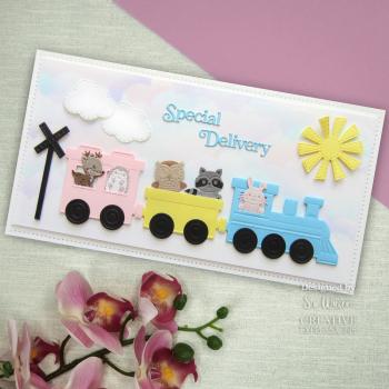 Creative Expressions - Stanzschablone "Necessities First Train" Craft Dies Design by Sue Wilson