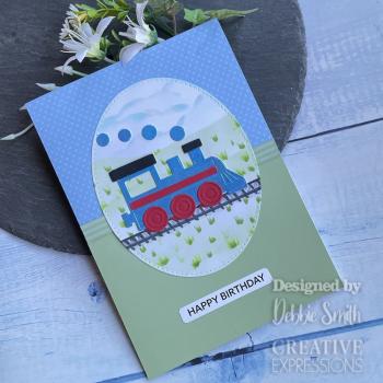 Creative Expressions - Stanzschablone "Necessities First Train" Craft Dies Design by Sue Wilson