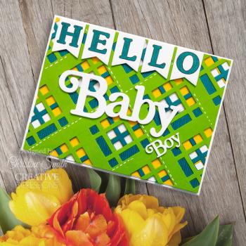 Creative Expressions - Stanzschablone "Noble Shadowed Sentiments Baby" Craft Dies Design by Sue Wilson