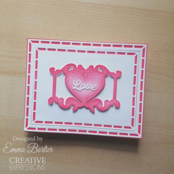 Creative Expressions - Stanzschablone "Finishing Touches Heart Scroll Buckle" Craft Dies Design by Sue Wilson